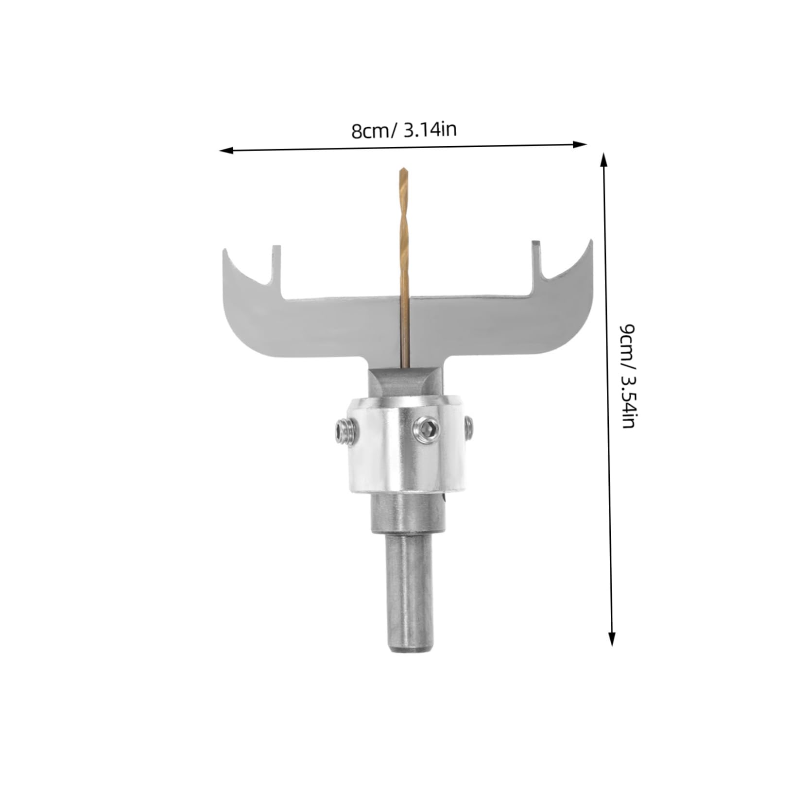 Kit Punte Coniche per Legno Hss Argento, per Foratura Precisa