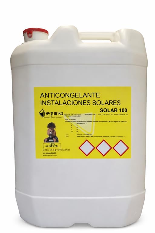 Refrigerante–Anticongelante en base propilenglicol concentrado para circuitos de refrigeración de instalaciones solares. Envase de 30 litros.