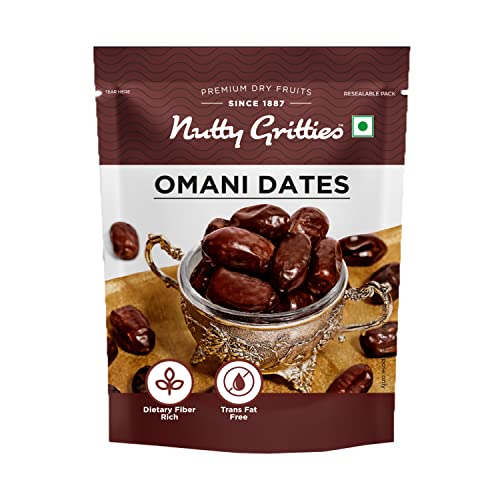 Image of Nutty Gritties Premium Dates - Omani (Khajoor) - 700g (Pack of 20 Eack Pack 35g)