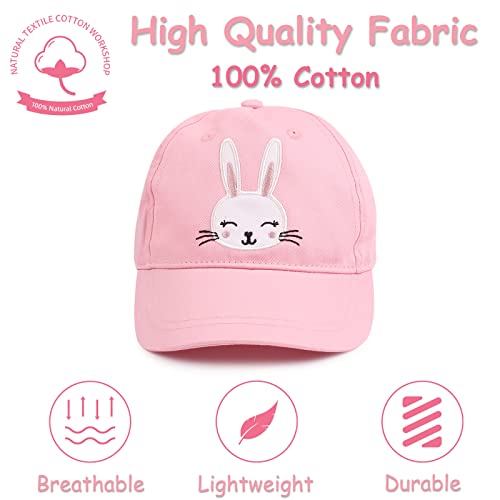Zsedrut Girls Baseball Cap Kids Cotton Sun Hat Spring Summer Boys Peak Caps Adjustable Bunny Hats2
