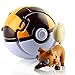 Esportic Poké Bolas Pokéball, Ball figuritas Poké Bolas Pokéball, Poké Bolas, Bola de Pokémon con Pokemon y Pokemon con Figuras Pokemon Toys para niños, Pokémon (Rock Dog)
