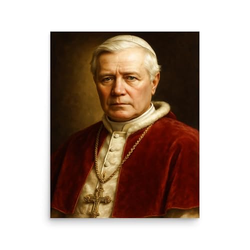 Pope Pius X Poster Print Wall Art Vintage Religious Portrait Catholic Decor Historical Figure - 16x20 inches