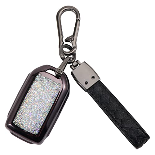 BeShiny Car Key Fob Cover Keychain Soft TPU Protection Key Keyless Remote for Honda Civic CR-V Fit XRV Vezel Accord Pilot Quicksand Key Shell Protector Case