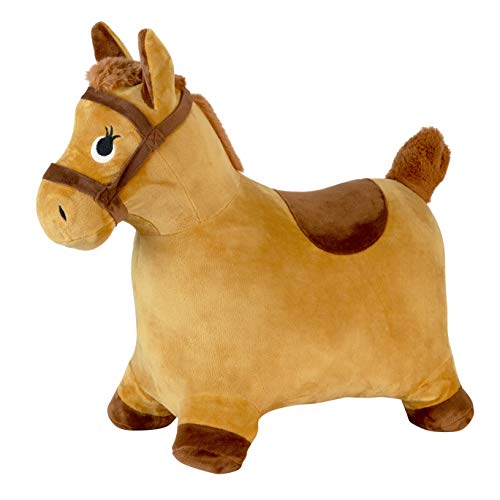 Toy To Enjoy Inflatable Hopping Horse for Toddlers & Kids – Ride On Animal Bouncy Hopper Toy for 3, 4, 5 Year Olds Buys & Girls – Plush Soft Fabric – Pony Rider for Children