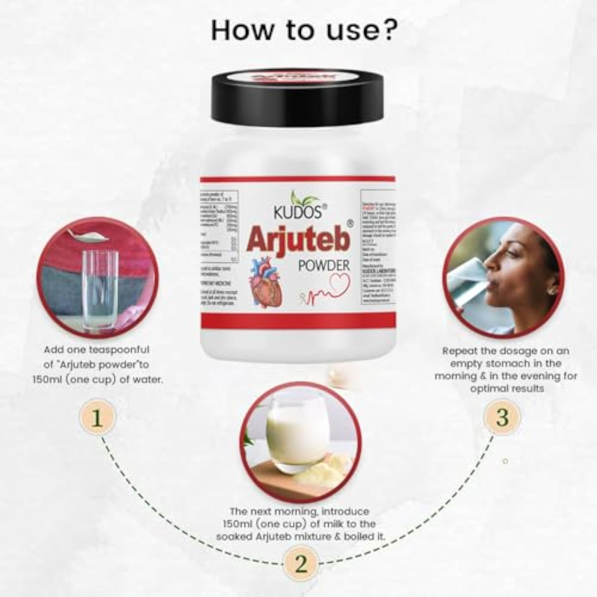 Kudos Arjuteb Powder, 150gm
