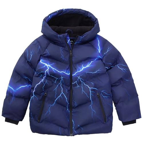 Rokka&Rolla Boys' Seamless Water-Resistant Fleece Lined Puffer Jacket