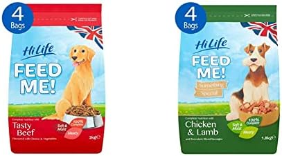 HiLife FEED ME! - Complete Dry Dog Food - Turkey Chicken Bacon Vegetables - Soft Moist & Meaty, 8kg
