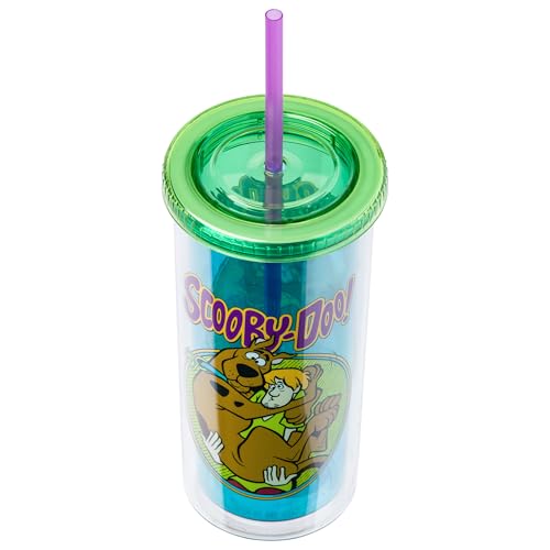 Gobelet Scooby Doo Silver Buffalo 591ml avec paille et couvercle - 4