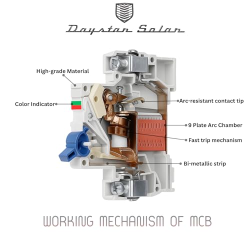 Image of SIBASS DC MCB 63A 2-Pole 500V Circuit Breaker | 6kA Breaking Capacity | Fast Tripping | Flame Retardant | For Solar & Industrial DC Applications