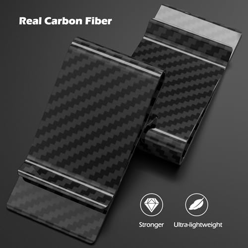 Travelambo Carbon Fiber Money Clip Front Pocket Wallet Minimalist Wallet Slim Wallet Credit Card Holder2