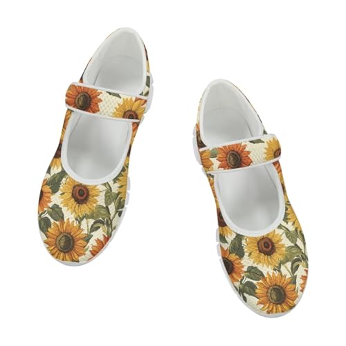 Coloranimal Mary Jane Flats Shoes for Women Casual Mary Jane Shoes Slip On Shoes Buckle Strap Round Toe Women's Flats Uniform Shoes Outdoor2