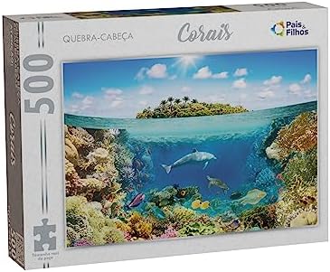 Pais & Filhos - Quebra-Cabeça Corais - 500Pçs