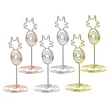 TIDTALEO 12Stücke Tischkartenhalter Wiederverwendbare Platzkarten Clips für Hochzeiten Restaurants Feiern und Langlebig für Memos Tischnummern Notizen