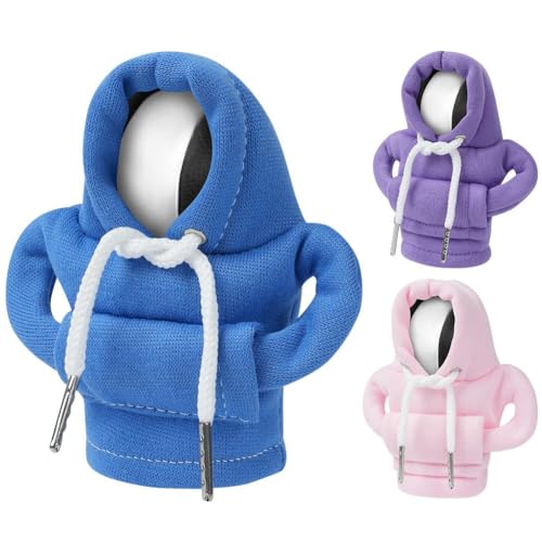 Adiwo Levier Vitesse Voiture, 3pcs Pommeau de Levier de Vitesse à Capuche Universel, Diamètre 2,36 pouces, étanche à La Poussière Accessoires pour...