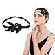 MIVAIUN 1920er Jahre Stil Haarband Vintage 20er Jahre Stirnband, Great Gatsby Damen, Pailletten, Flapper, Braut Tiara Haarschmuck, Showgirl Kopfbedeckung für Dame Mädchen (Schwarz)