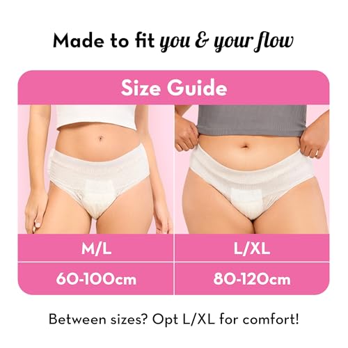 Plush Comfort High Waist Disposable Period Panties for Women - 5 Pcs L/XL (80-120cm) | Anti-Bacterial | 12-Hour Protection | 360° Coverage | Rash-Free | Ideal For Heavy Flow &... - Image 7