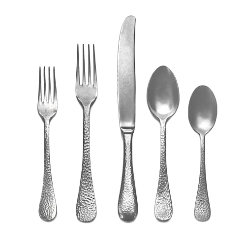 Mepra Epoque 5 Piece Place Setting, Pewter