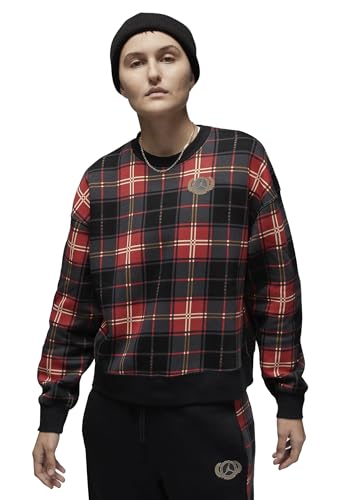 Jordan Girl's Brooklyn Plaid Fleece Crew (Big Kids)
