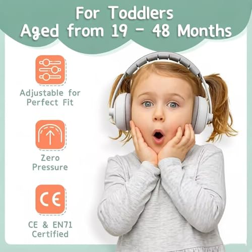 Image of Babies Hearing Protection Earmuffs for 0-48 Months, Adjustable Baby Ear Muffs with 2-in-1 Design | Comfortable Noise Reduction for Travel, Flight & Sleep - Ideal for Infants, Toddlers