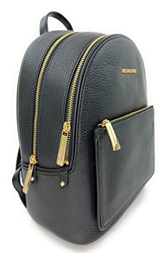 Michael Kors 35T1G4Ab2L Black With Gold Hardware Adina Medium Pebbled Leather Backpack #TOP1