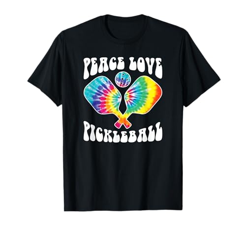 Funny Peace Love Pickleball Camiseta de diseño vintage Camiseta