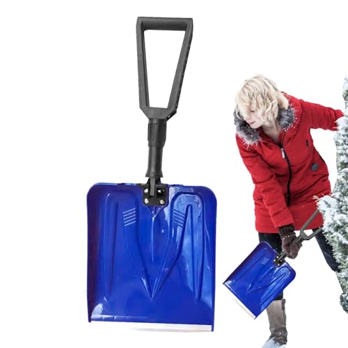 Pala de nieve plegable, pala de camping plegable, pala de nieve de alto rendimiento, pala de | pala de comida ligera para coche, camión, camping, jardinería, entrada