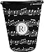 RNK Shops Personalized Musical Notes Waste Basket - Single Sided (Black)