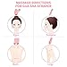 Deciniee Jade Gua Sha Scraping Massage Tool Set, Natural Pink Rose Quartz Gua Sha Board, Trigger Point Treatment, Beauty Therapy for Skin Care, Guasha Facial Stone for Body, Neck, Face (4 Packs)