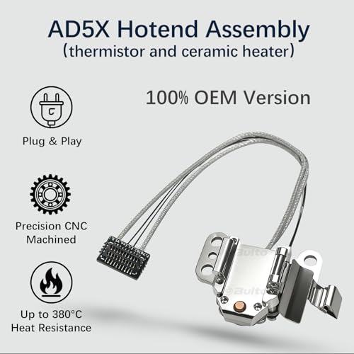 Ensemble de Chauffage Hotend AD5X Flashforge avec clip - 2