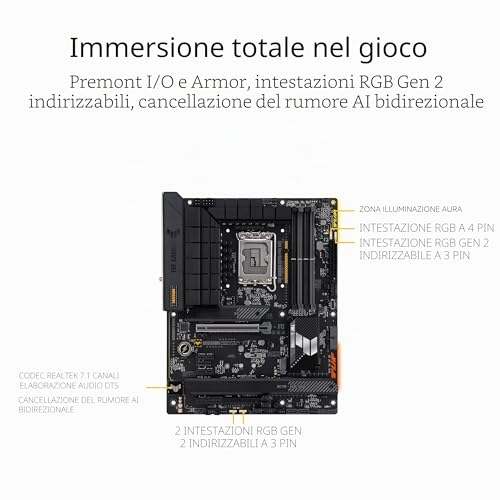 TUF GAMING H770-PRO WIFI Scheda madre Intel® H770 (LGA 1700) ATX - Scheda madre - Immagine 3