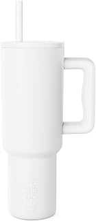 Simple Modern 40oz Leak-Proof Ceramic Lined Tumbler with Handle | White