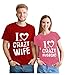 Funny Husband & Wife Couples Gift Anniversary/Newlywed Matching Set T-Shirts