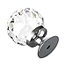 Alzassbg 10 Pack Clear Crystal with Chrome Plated Drawer Knobs, 1-1/5 Inch(30mm) Cabinet Knobs Round Diamond Crystal Knobs for Drawers AL1002