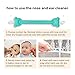 oogiebear: Baby Nose Cleaner & Ear Wax Removal Tool - Safe Booger & Earwax Removal for Newborns, Infants, Toddlers - Dual-Ended - Essential Baby Stuff, Diaper Bag Must-Have, Orange & Seafoam with case