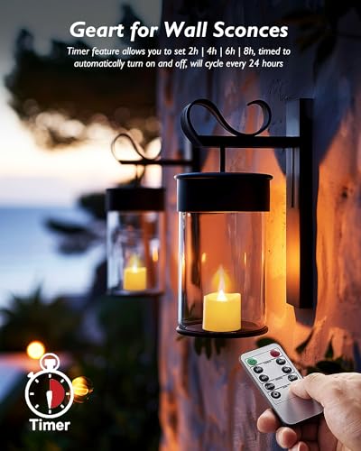 Homemory H2450BKQDLKYK12-NB 400+ Hour Timer Remote Control Flameless Votive Candles thumb #1