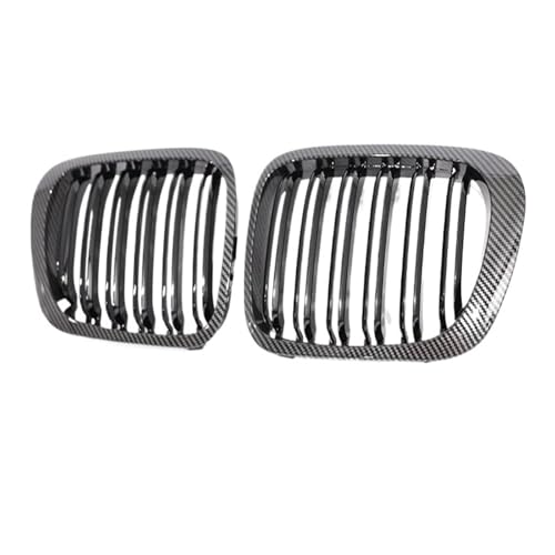 Grille avant pare-chocs E46 double ligne carbone pour look M3 pré-lift