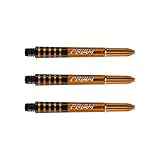 Winmau Prism Force Orange Intermediate Polycarbonate Dart Stems - 1 Set per Pack (3 shafts in Total)
