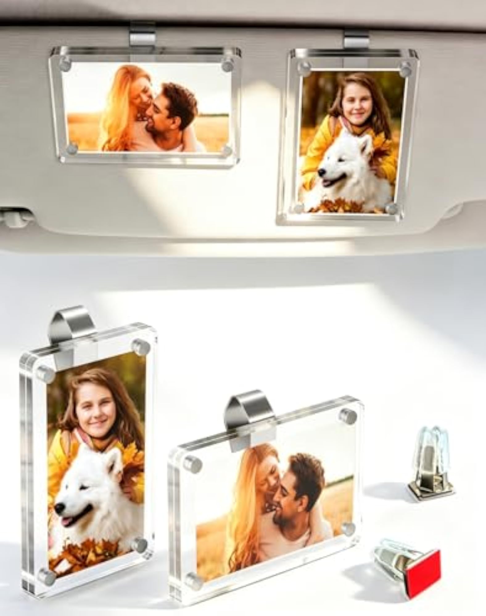 Car Picture Holder for Sun Visor & Air Vent