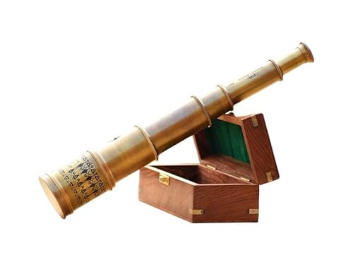 Antique Donald Telescope – 16 Inch Vintage Brass Spyglass with