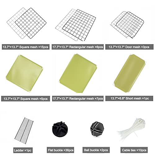 Fupuaii Cat Cage Corner, Large 3-Tier Cat Kennels, Indoor Diy Cat Playpen For Small Animal, Detachable Metal Wire Kennels, Kitten Crate, Cat House, Exercise Place Ideal For 1-3 Cat #TOP5