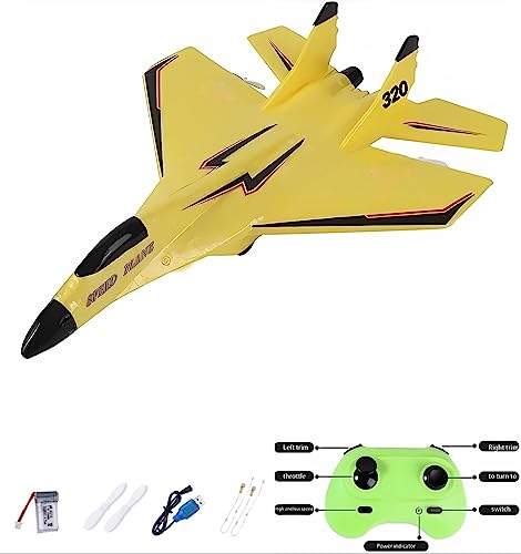 Image of MAXBECK Remote Control Wireless Airplane Toy with Lights, Su-35 Rc Glider 2 Channel 2.4 GHZ Remote Control Planes, Outdoor Foam Rc Aircraft for Hobby Rc Airplanes