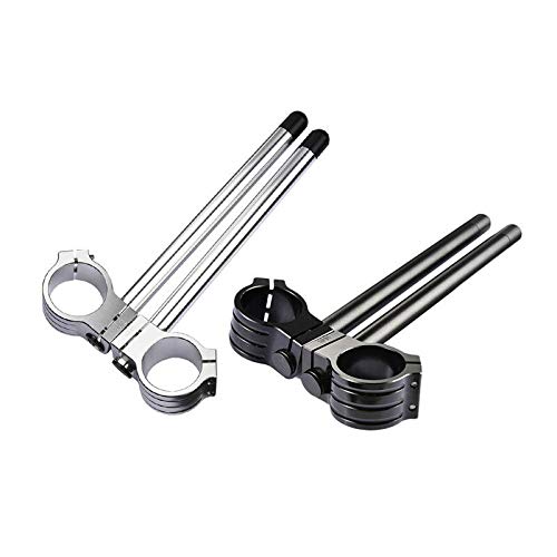 FidgetGear Motorcycle Clip On 7/8" CNC Handlebar 41mm 50mm Fork Tube Fork Tube Cafe Racer