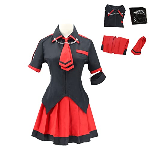 Lioskey BLOOD-C Saya Cosplay Costume Sailor Shirt Campus Uniform Anime Costume Full Se (M, Saya costume)
