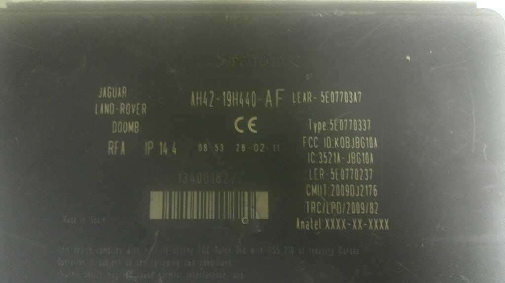 Theft-Locking Keyless Entry Fits 10-12 Compatible with Range Rover AH42-19H440-AF AH4219H440AF