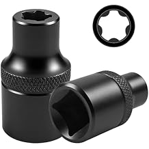 ZKTOOL 5-LOBE TORX EXTERNAL,Torx Plus Socket 1/4"D 10EPR Compatible With Tesla Model 3 Front Bumper And Number Plate Fixings, Electrical Connector. 1059330-00-B.