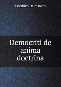 Paperback Democriti de anima doctrina [Latin] Book