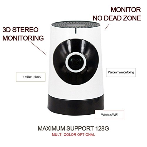 Preisvergleich Produktbild Sicherheitskamera Logitech Überwachungskamera Kabellos Mit WiFi Kamera Pro Dome Kamera PTZ Eingebaute Antenne, drahtloses WiFi Telefon Fernbedienung Baby Monitor Hausüberwachung, EC5Q