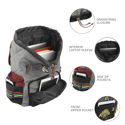 Harry Potter Hogwarts Decals 17" Rucksack Backpack4