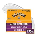 Gold Bond Lidocaine Multi-Symptom Relief Cream 1.75 oz., Numbs Away Pain & Itch