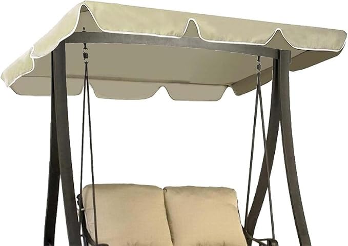 Evite fugas con este toldo impermeable de repuesto para columpio de jardín